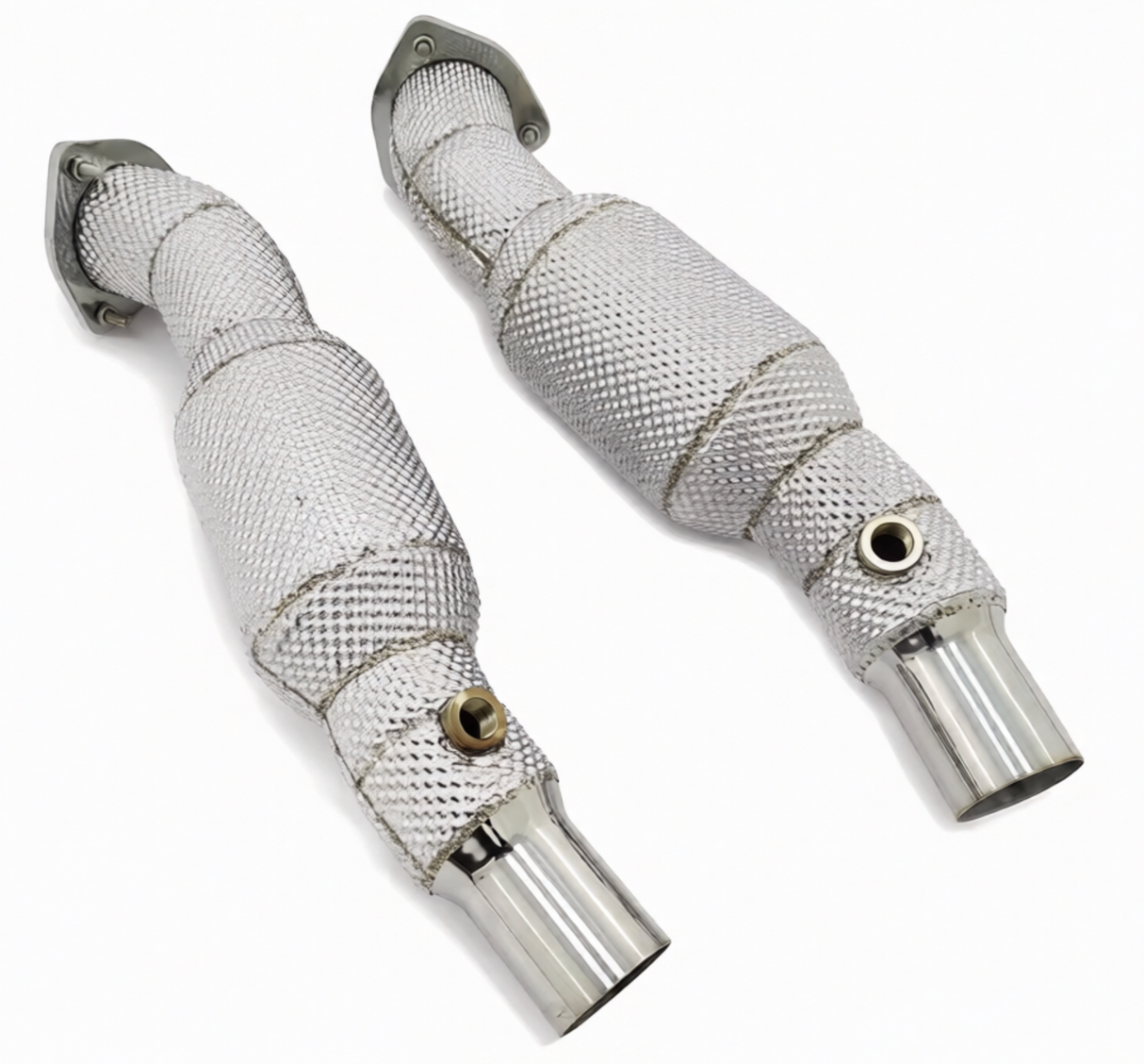 09-14 Ferrari California 4.3L F136 200 Cell Catted Exhaust Down Pipes

