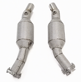 09-14 Ferrari California 4.3L F136 200 Cell Catted Exhaust Down Pipes

