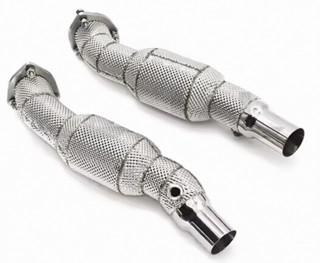 09-14 Ferrari California 4.3L F136 200 Cell Catted Exhaust Down Pipes

