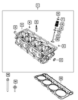 Mopar® #68225718AF (15+) SRT Hellcat/TRX/Trackhawk 6.2L Passenger Side Engine Cylinder Head