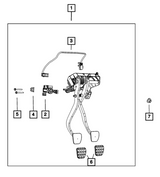 Mopar® #68265776AA (09-23) Dodge Challenger V8 Clutch Master Cylinder Assembly