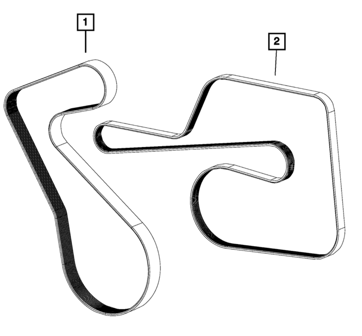 Mopar® #68207171AD  (15+) SRT Hellcat/TRX/Trackhawk Supercharger Drive Belt