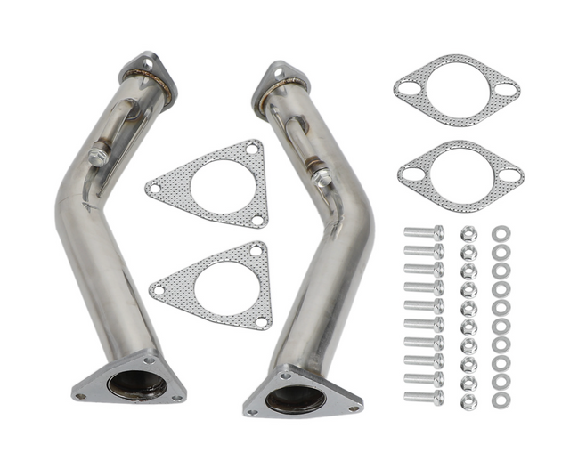 370Z/G37/Q50/Q60 3.7L VQ37 304SS 3" Catless Exhaust Down Pipes

