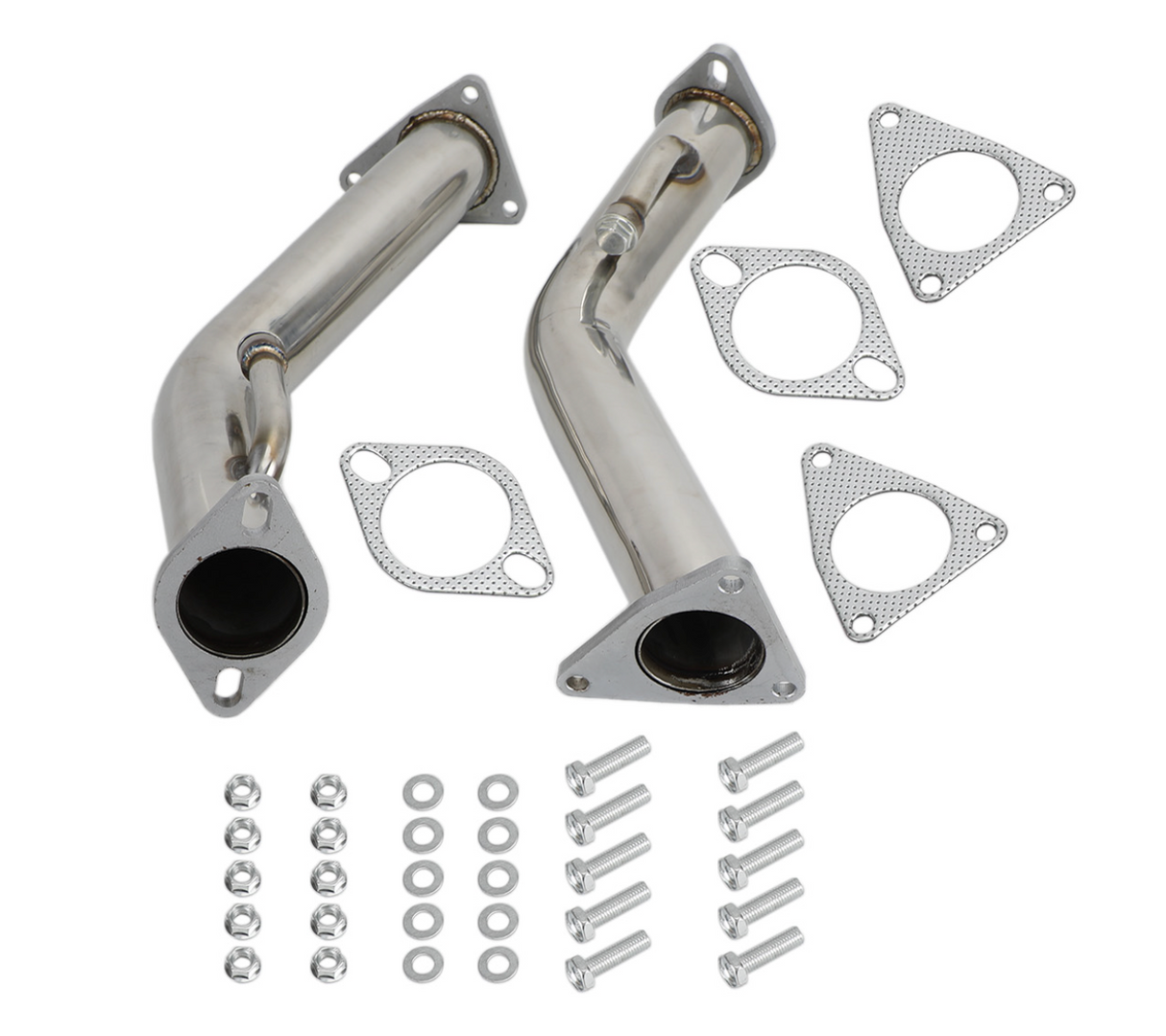 370Z/G37/Q50/Q60 3.7L VQ37 304SS 3" Catless Exhaust Down Pipes

