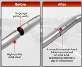 Universal 201SS 16 Gauge Mandrel Bend Custom Exhaust (8-Pieces)

