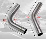 Universal 201SS 16 Gauge Mandrel Bend Custom Exhaust (8-Pieces)

