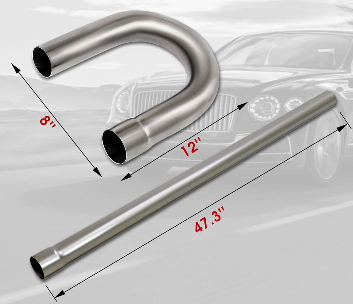 Kingman Speed® Universal 304SS 45/95 Degree Mandrel Bent 16 Gauge Exhaust Builder Kit