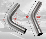 Kingman Speed® Universal 304SS 45/95 Degree Mandrel Bent 16 Gauge Exhaust Builder Kit