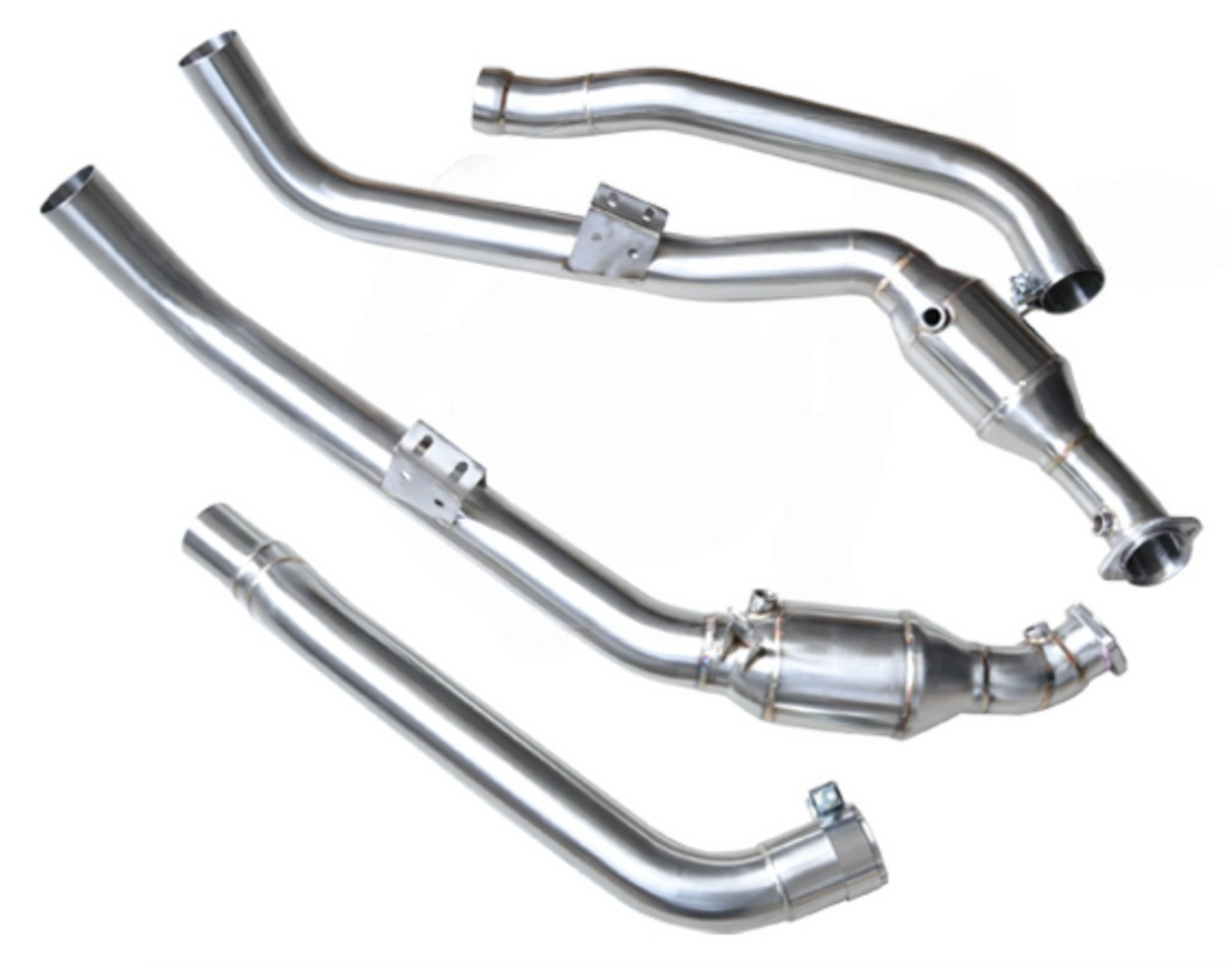 Mercedes-Benz M157 5.5L AMG 200 Cell Catted Exhaust Down Pipes

