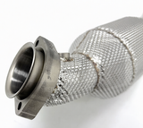 Mercedes-Benz M157 AMG 5.5L 200 Cell Catted Exhaust Down Pipes with Heat Wrap