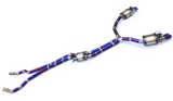 13-18 Audi RS6 C7/RS7 4G8 4.0L Blue Titanium 3" Cat-Back Exhaust


