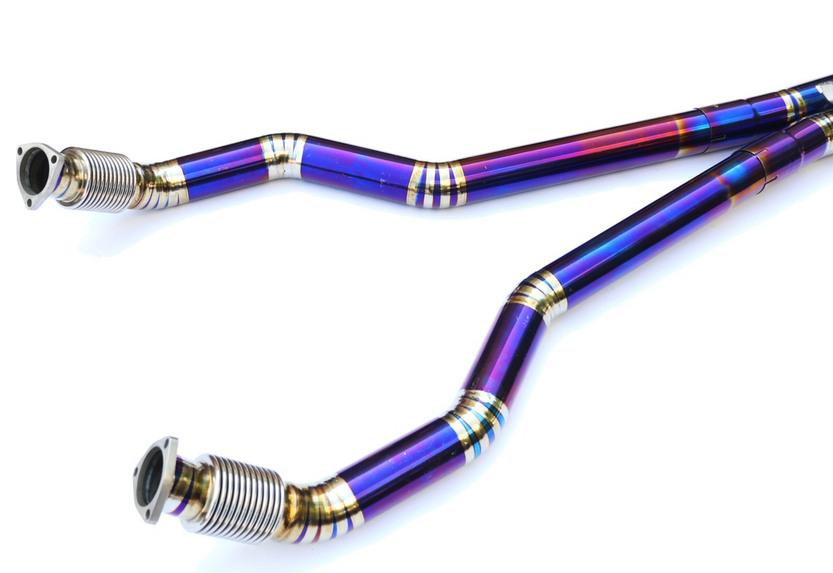 13-18 Audi RS6 C7/RS7 4G8 4.0L Blue Titanium 3" Cat-Back Exhaust

