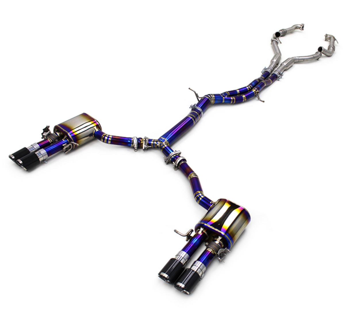 17-25 Audi S4/S5 B9 3.0L Titanium Cat-Back Exhaust with Quad 4" OD Tips