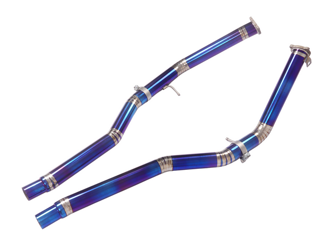 17-25 Audi S4/S5 B9 3.0L 3" Titanium Catless Exhaust Mid-Pipes