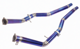17-25 Audi S4/S5 B9 3.0L 3" Titanium Catless Exhaust Mid-Pipes