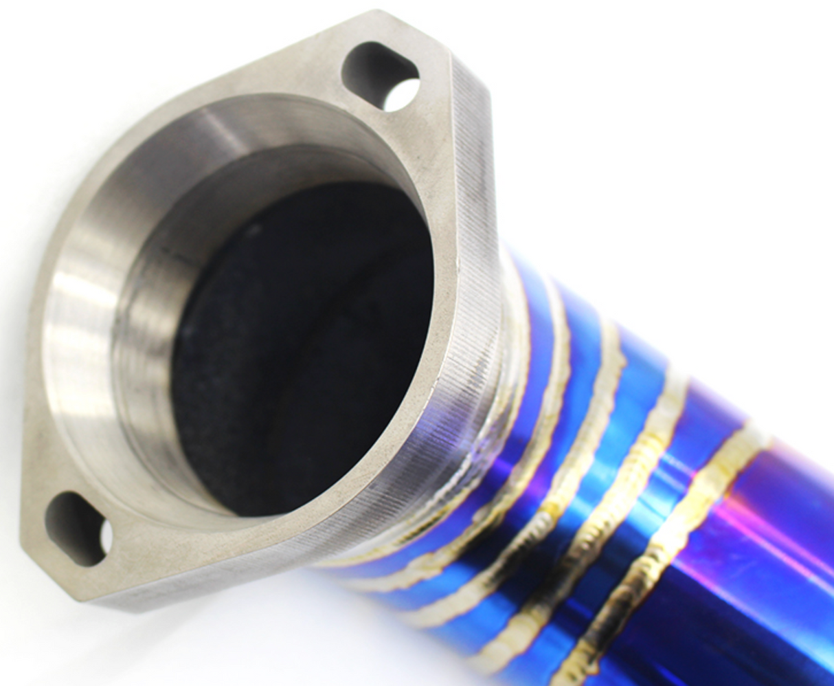 11-16 BMW M5 F10 S63B44 Blue Titanium Cat-Back Exhaust with Quad 4" OD Tips