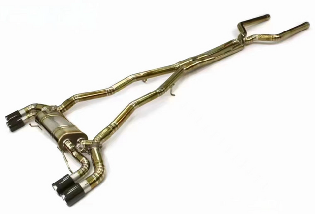 18-23 BMW M5 F90 4.4L S63B44 Gold Titanium Cat-Back Exhaust 