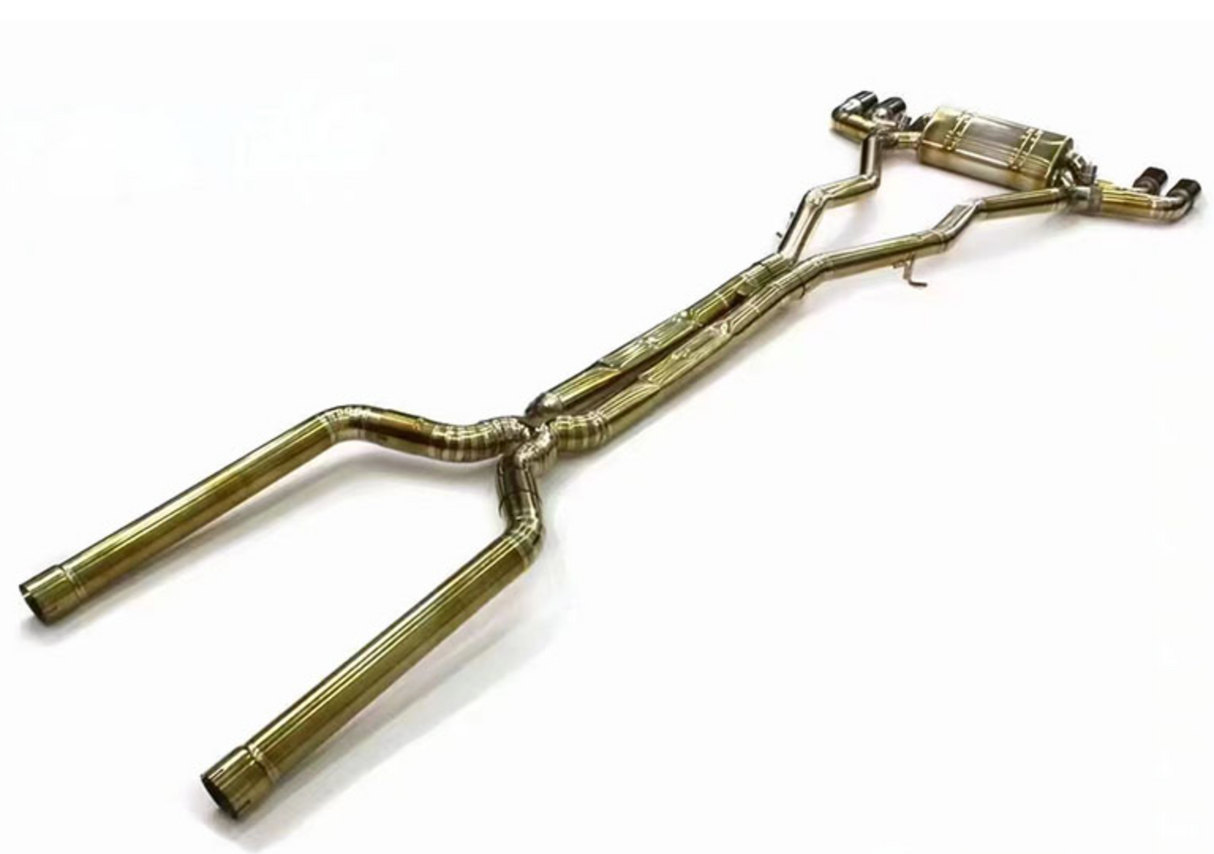 18-23 BMW M5 F90 4.4L S63B44 Gold Titanium Cat-Back Exhaust 
