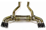 18-23 BMW M5 F90 4.4L S63B44 Gold Titanium Cat-Back Exhaust 