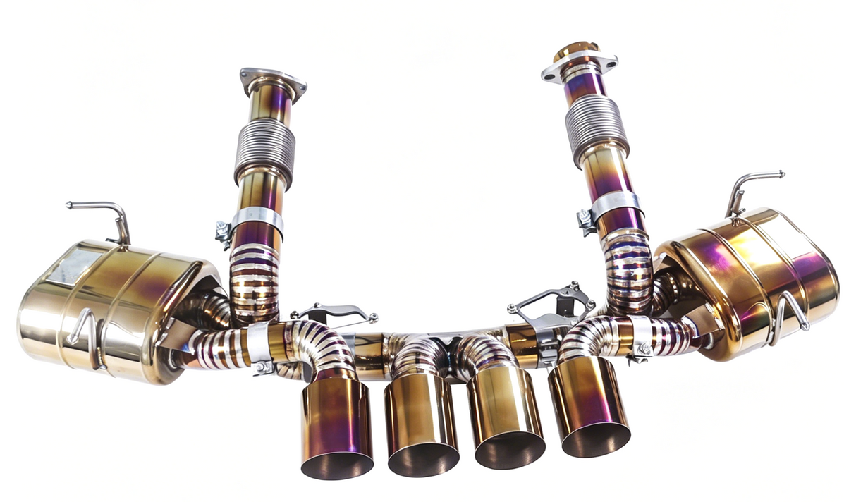 Chevrolet Corvette C8 Z06 5.5L LT5 3" Gold Titanium Cat Back Exhaust