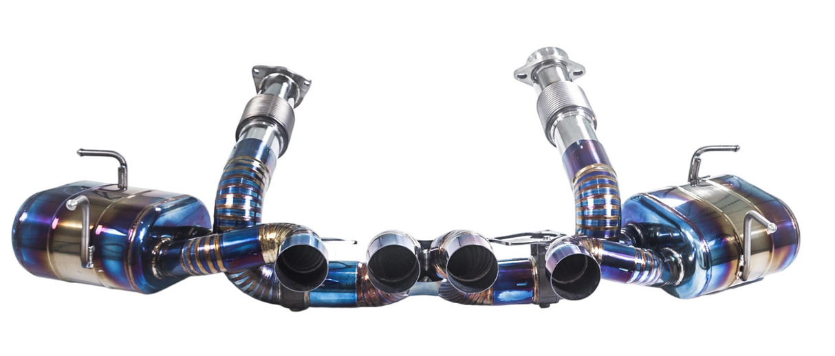 Chevrolet Corvette C8 Z06 5.5L LT5 Blue 3" Titanium Cat-Back Exhaust 