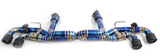 Kingman Speed® Chevrolet Corvette C8 6.2L Blue Titanium Cat-Back Exhaust with Quad 4" OD Tips