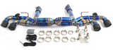 Kingman Speed® Chevrolet Corvette C8 6.2L Blue Titanium Cat-Back Exhaust with Quad 4" OD Tips