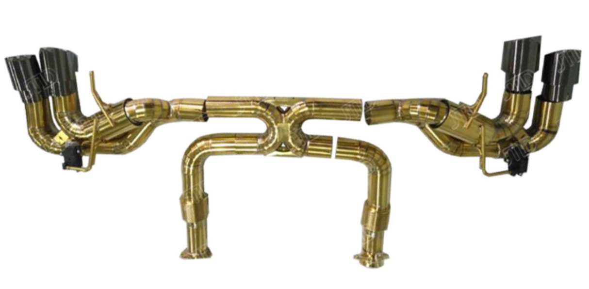Chevrolet Corvette C8 Stingray/E-Ray Gold Titanium Cat-Back Exhaust 