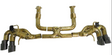Chevrolet Corvette C8 Stingray/E-Ray Gold Titanium Cat-Back Exhaust 