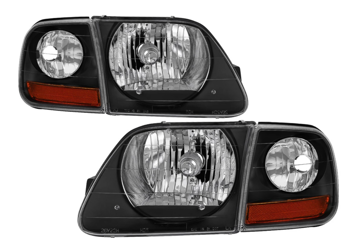 SPYDER 9042638 97-03 Ford F-150/EXPEDITION OEM Headlights with Black Lens