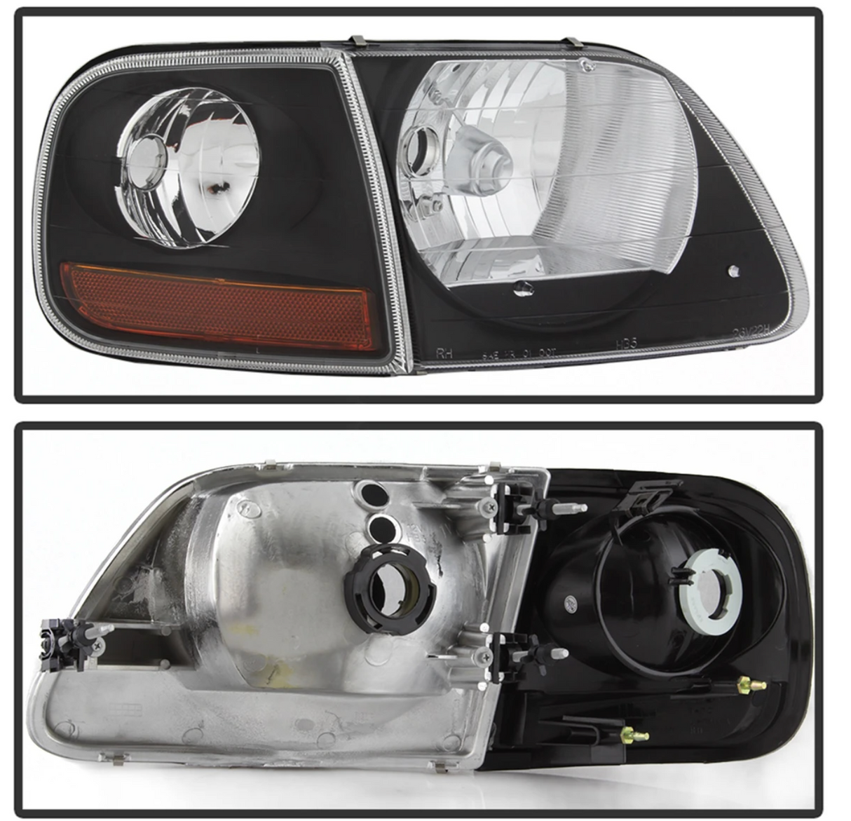 SPYDER 9042638 97-03 Ford F-150/EXPEDITION OEM Headlights with Black Lens