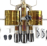 Honda Civic Type-R FL5 K20C1 Valved Gold Titanium Cat Back Exhaust 