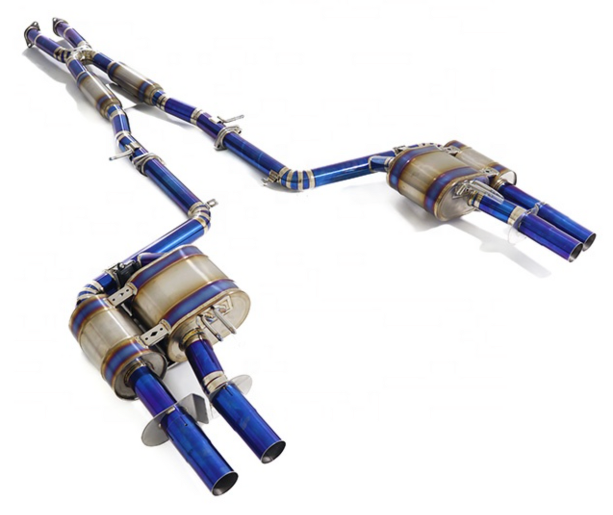 18-23 Kia Stinger 3.3L Lambda II T-GDi Blue Titanium Cat-Back Exhaust 