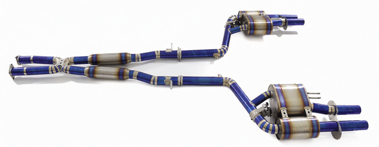 18-23 Kia Stinger 3.3L Lambda II T-GDi Blue Titanium Cat-Back Exhaust 