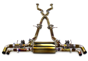 18-26 Lexus LC500 5.0L 2UR-GSE URZ100 Gold Titanium Cat Back Exhaust