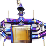 Nissan GT-R R35 3.8L VR38DETT 3" Purple Titanium Cat Back Exhaust