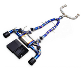 07-20 Nissan 370Z Z34 3.7L VQ37VHR Blue Titanium Cat Back Exhaust