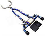 07-20 Nissan 370Z Z34 3.7L VQ37VHR Blue Titanium Cat Back Exhaust