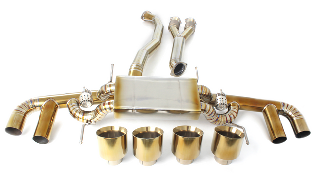 09-24 Nissan GT-R R35 3.8L VR38DET Gold Titanium Cat Back Exhaust