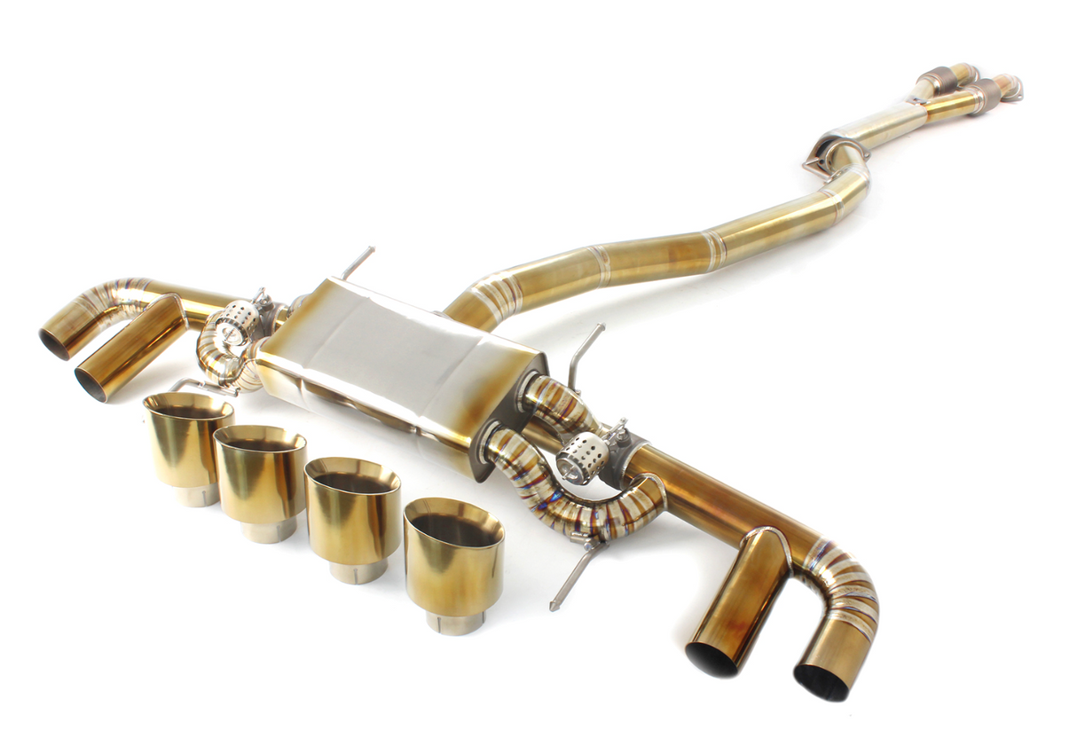 09-24 Nissan GT-R R35 3.8L VR38DET Gold Titanium Cat Back Exhaust