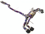 09-24 Nissan GT-R R35 VR38DETT Purple Titanium Cat Back Exhaust