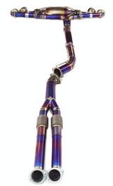 09-24 Nissan GT-R R35 VR38DETT Purple Titanium Cat Back Exhaust