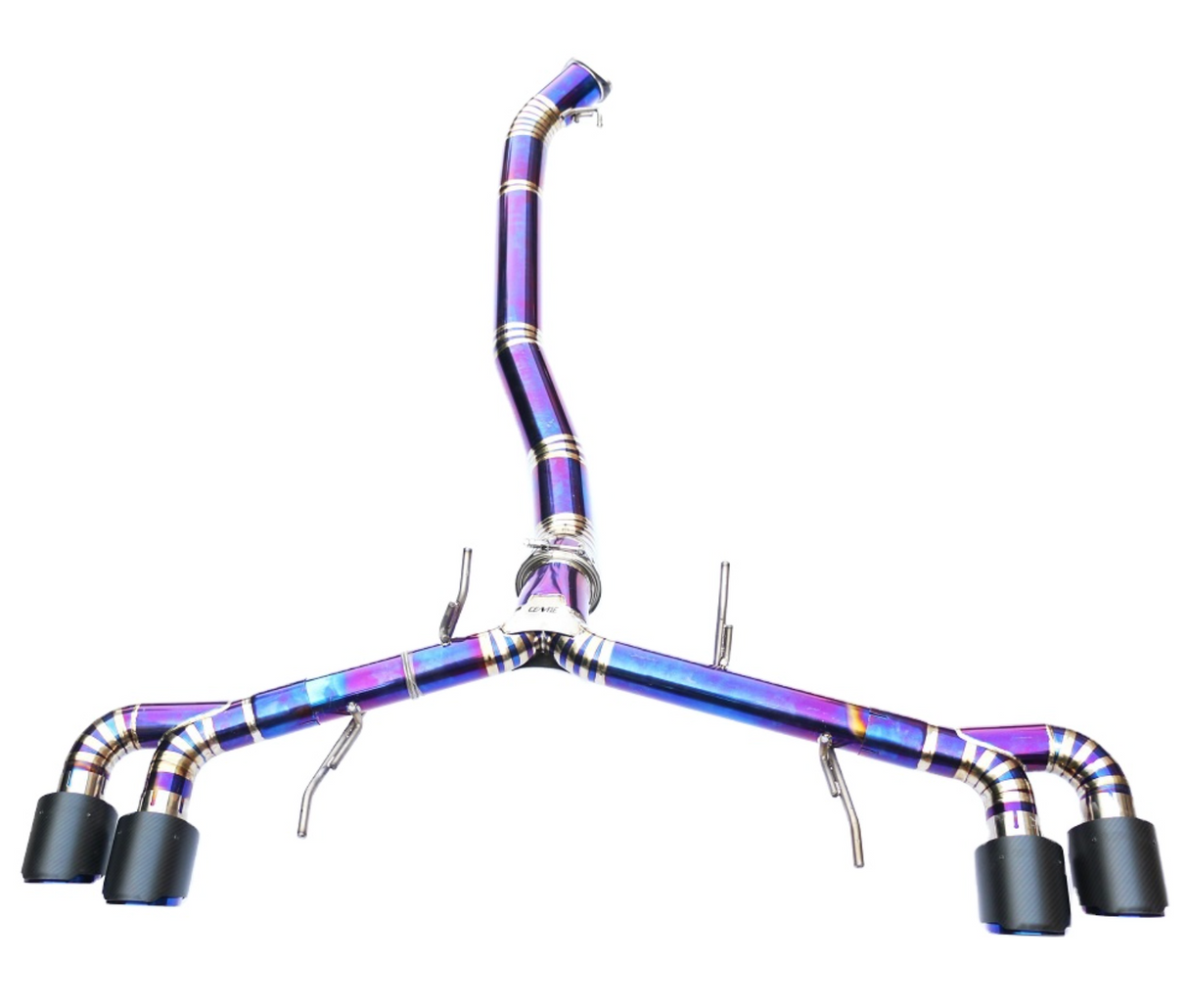 09-24 Nissan GT-R R35 VR38DETT Purple Titanium Cat-Back Exhaust