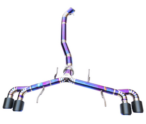 09-24 Nissan GT-R R35 VR38DETT Purple Titanium Cat-Back Exhaust