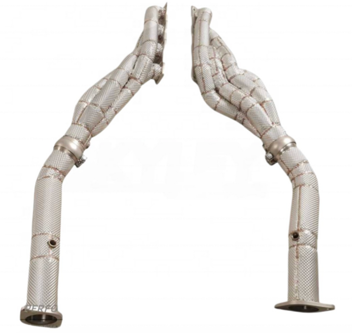 Kingman Speed® (21-24) RAM 1500 TRX 6.2L 304SS Long Tube Exhaust Headers with Heat Wrap Layer