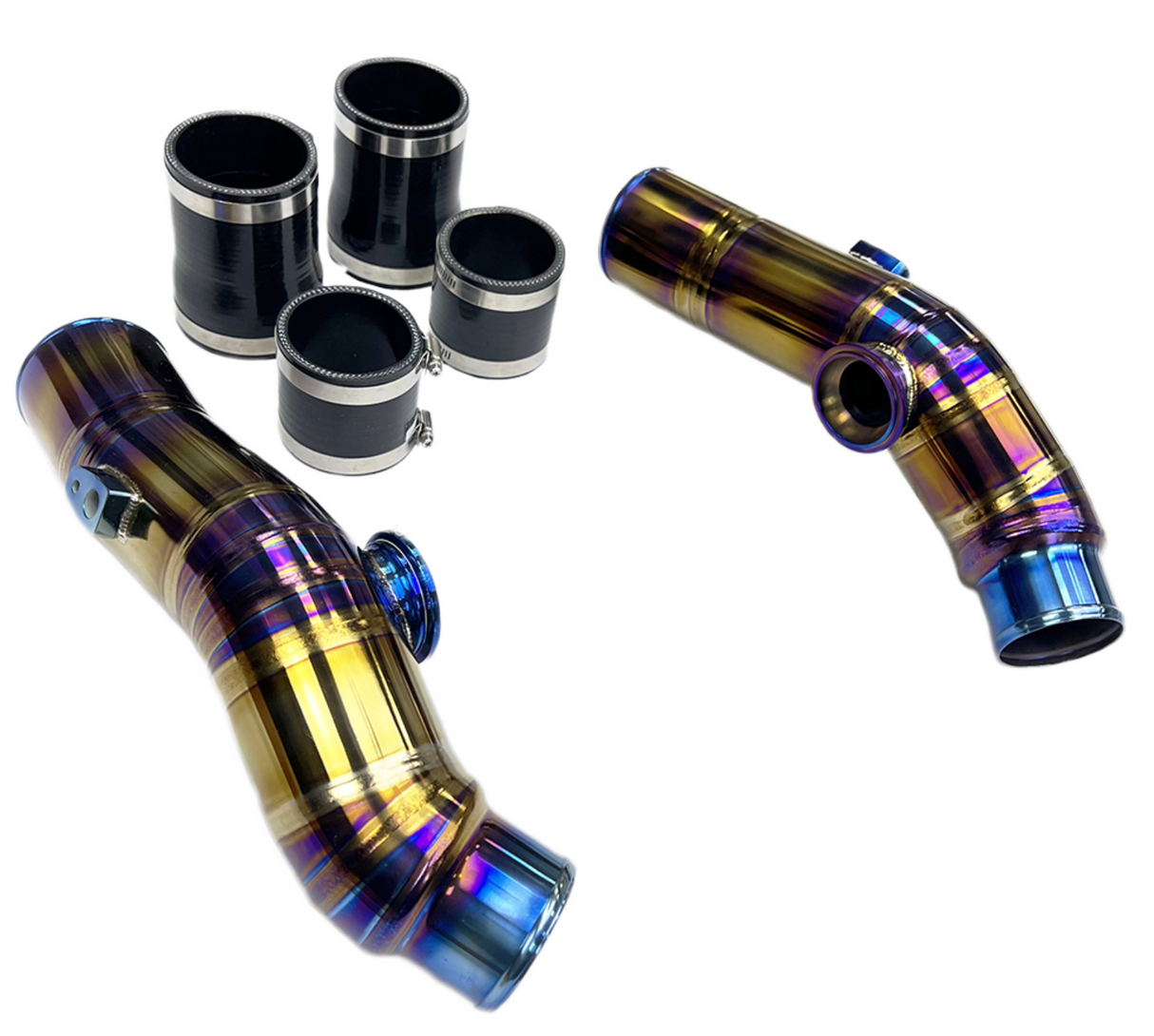 09-24 Nissan GT-R R35 3.8L VR38DETT Purple Titanium Charge Pipes