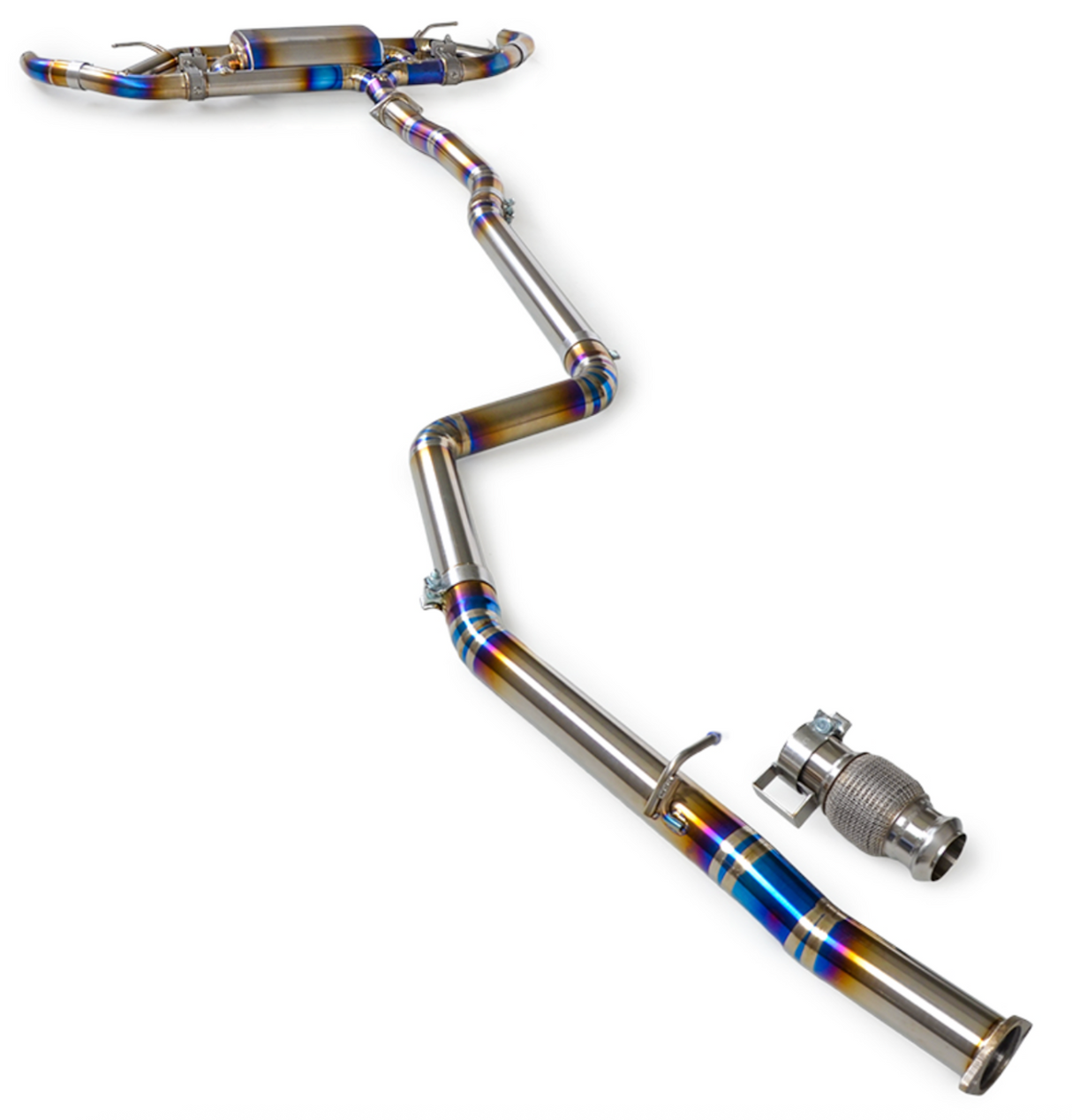 12-20 BRZ/FR-S/86 2.0L Blue Titanium Cat-Back Exhaust with 4" OD Tips