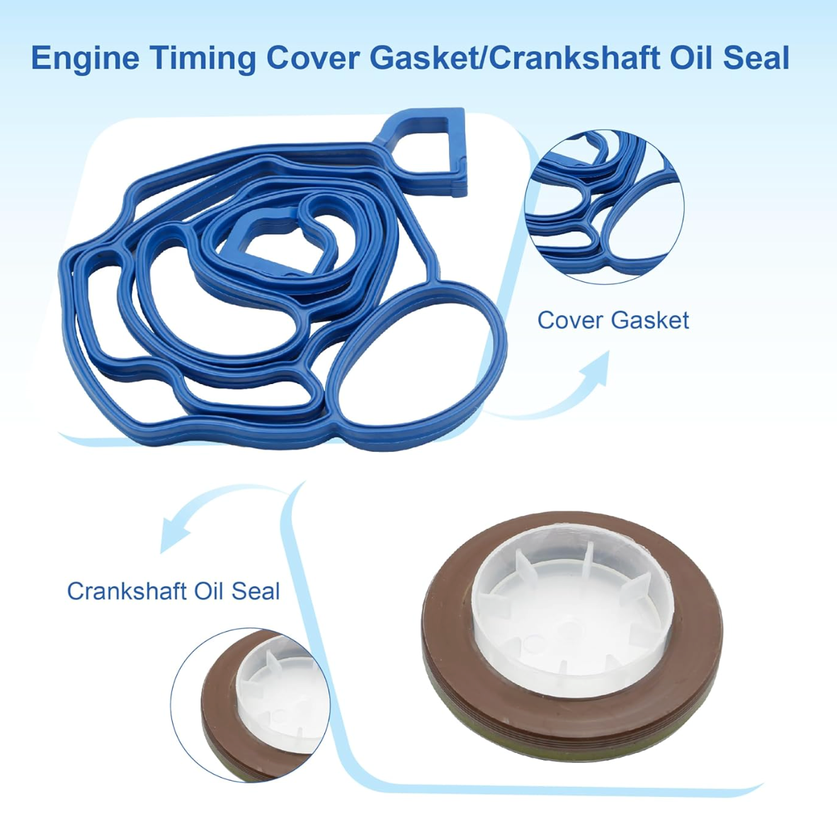 GEN III HEMI 5.7L/6.2L/6.4L Timing Cover Gasket & Crankshaft Oil Seal

