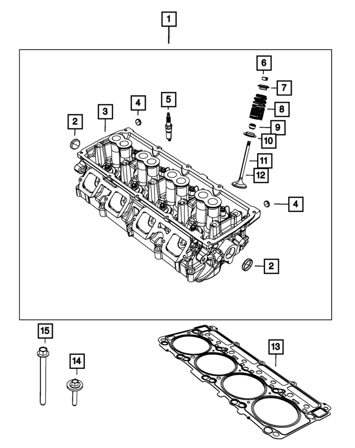 Mopar® (11+) Dodge/Jeep/RAM 6.2L/6.4L OEM Copper Core 14mm Spark Plugs (16-Pack
