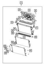 MOPAR® 300/Challenger/Charger HEMI OEM Heavy-Duty Plastic Radiator with Aluminum Core